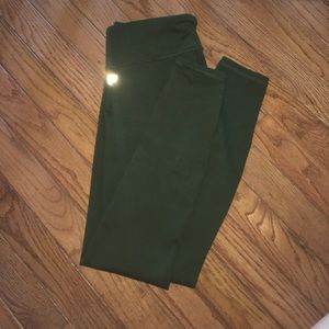 Green Fabletics Leggings. Size Small. Mid Rise.